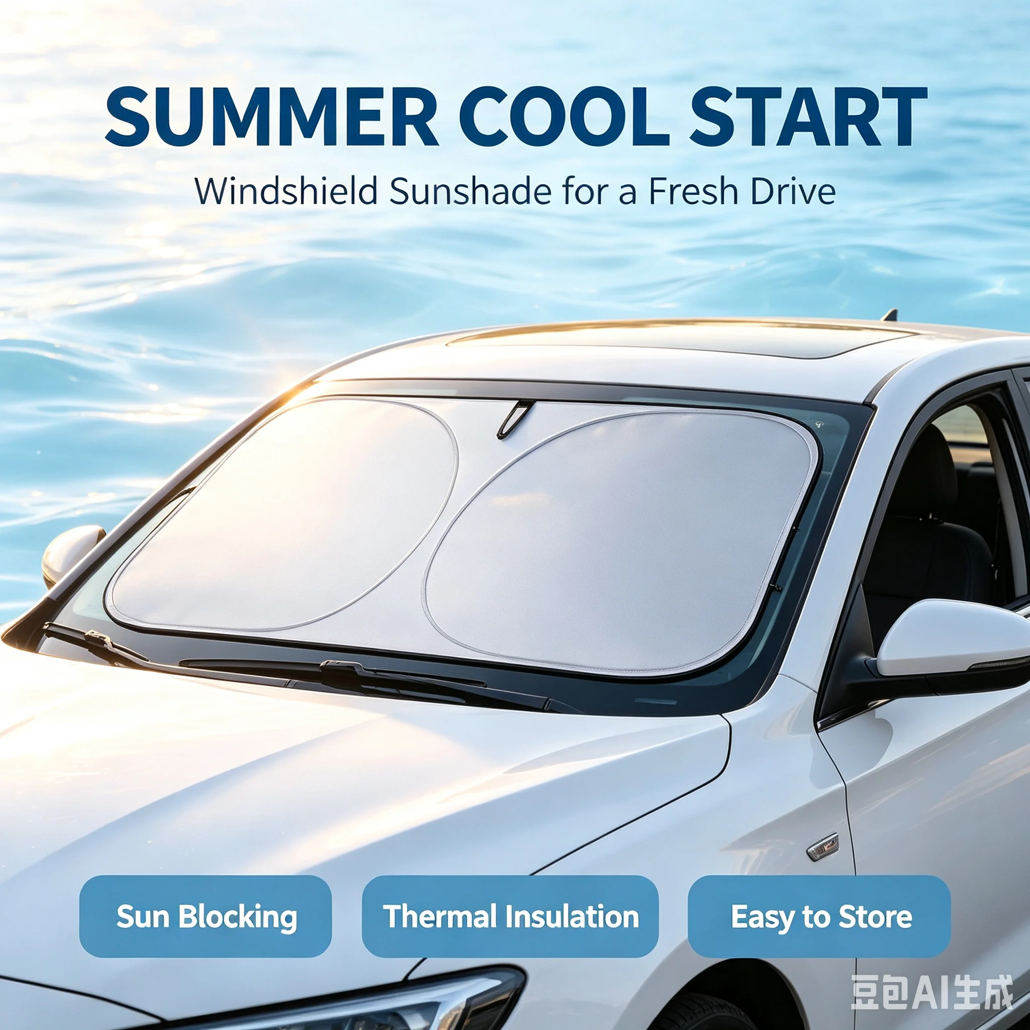 Windshield Sun Shade - Araba Ön Camı Güneşlik Katlanabilir Güneş