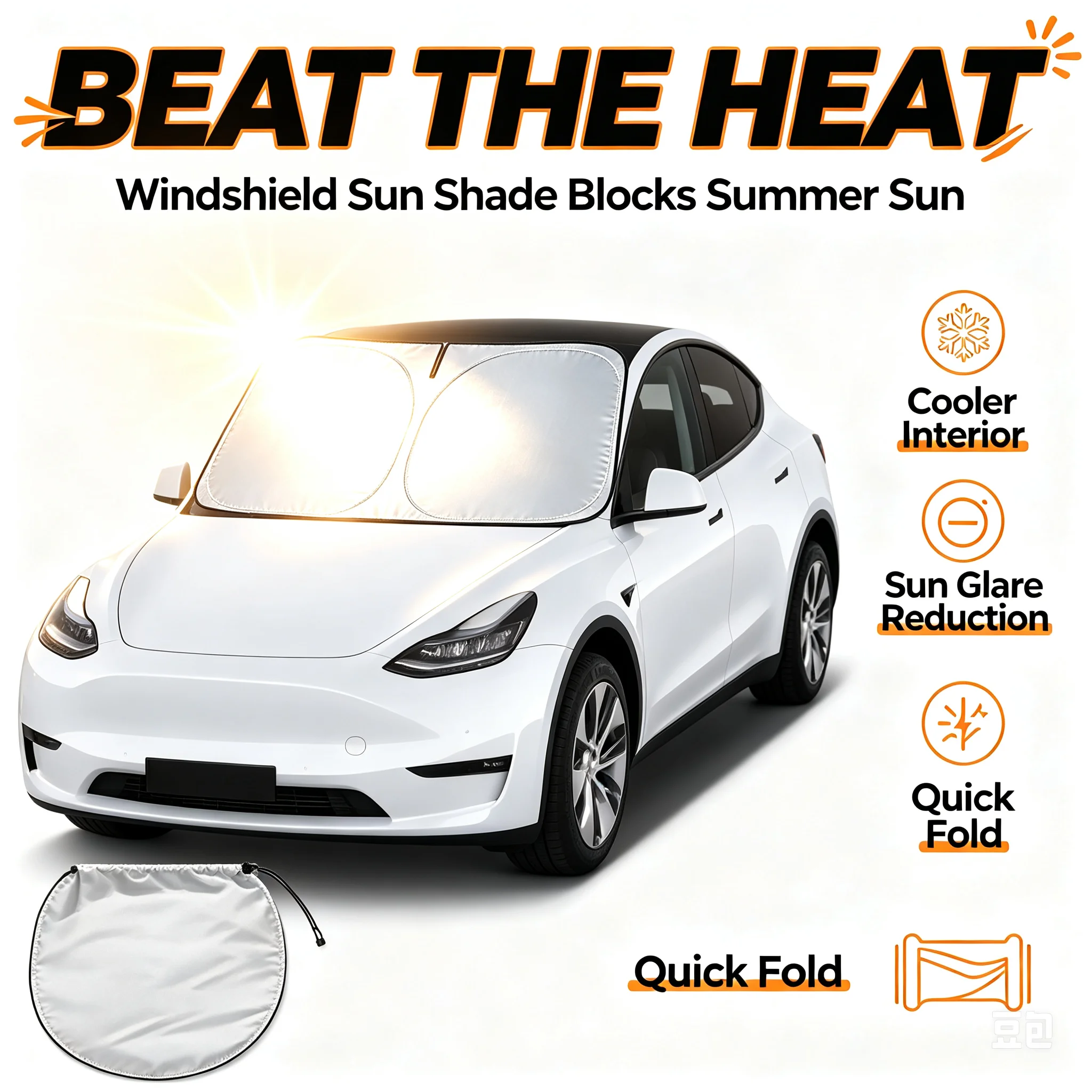Windshield Sun Shade - Araba Güneşliği Ön Cam Güneşliği Isı