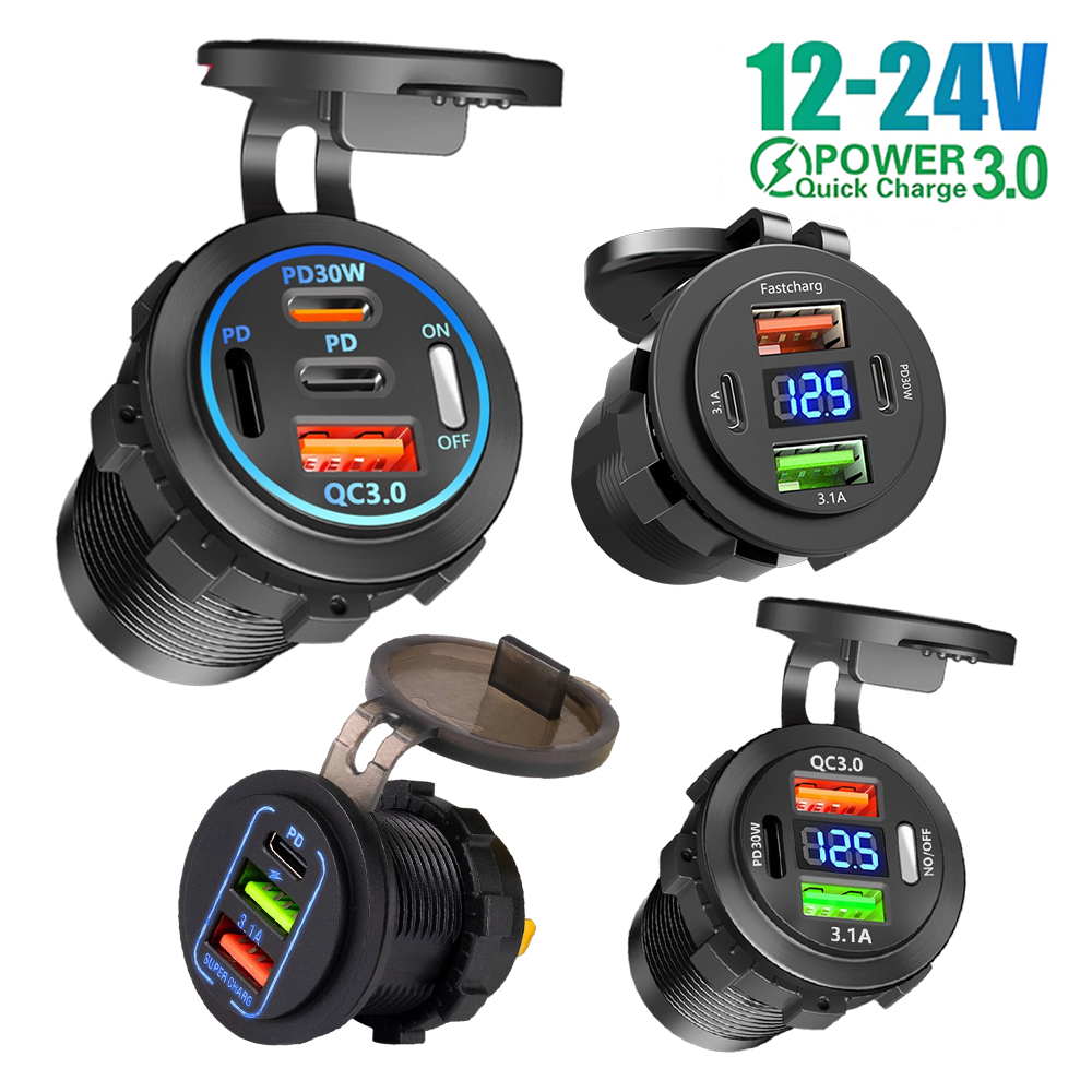 Car Accessories Qc - 12V QC3.0 USB-C Çıkış Soketi PD