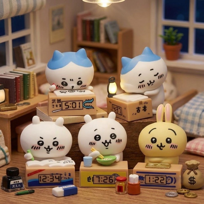 Car Accessories Papar - Hachiware Usagi Karikatür Çalar Saat Figürü