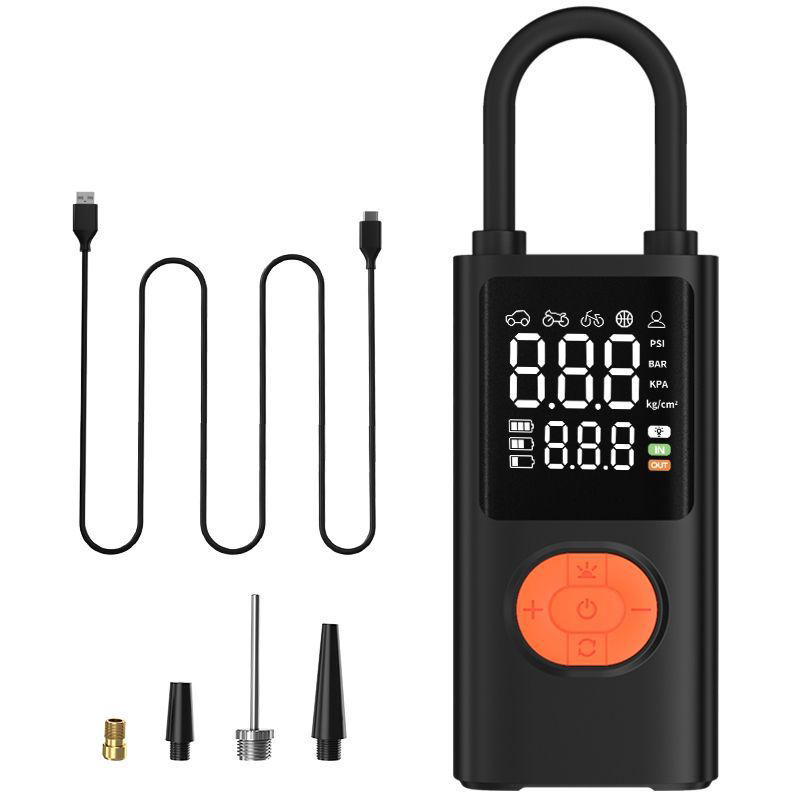 Car Portable Tire Inflator - Motosiklet Bisiklet Top Pompası Hızlı Şarjlı