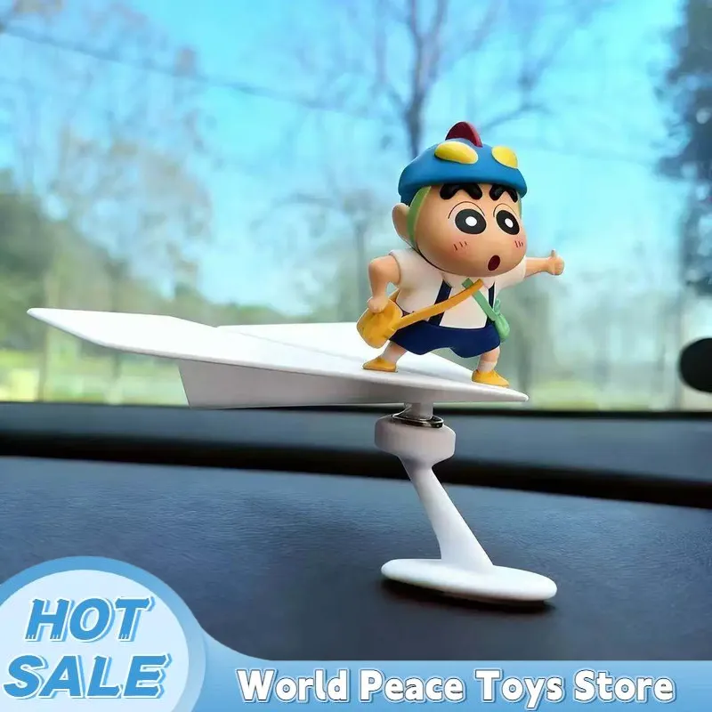 Car Accessories Papar - Döndürülebilir Uçak Şeklinde Crayon Shin-Chan Araba