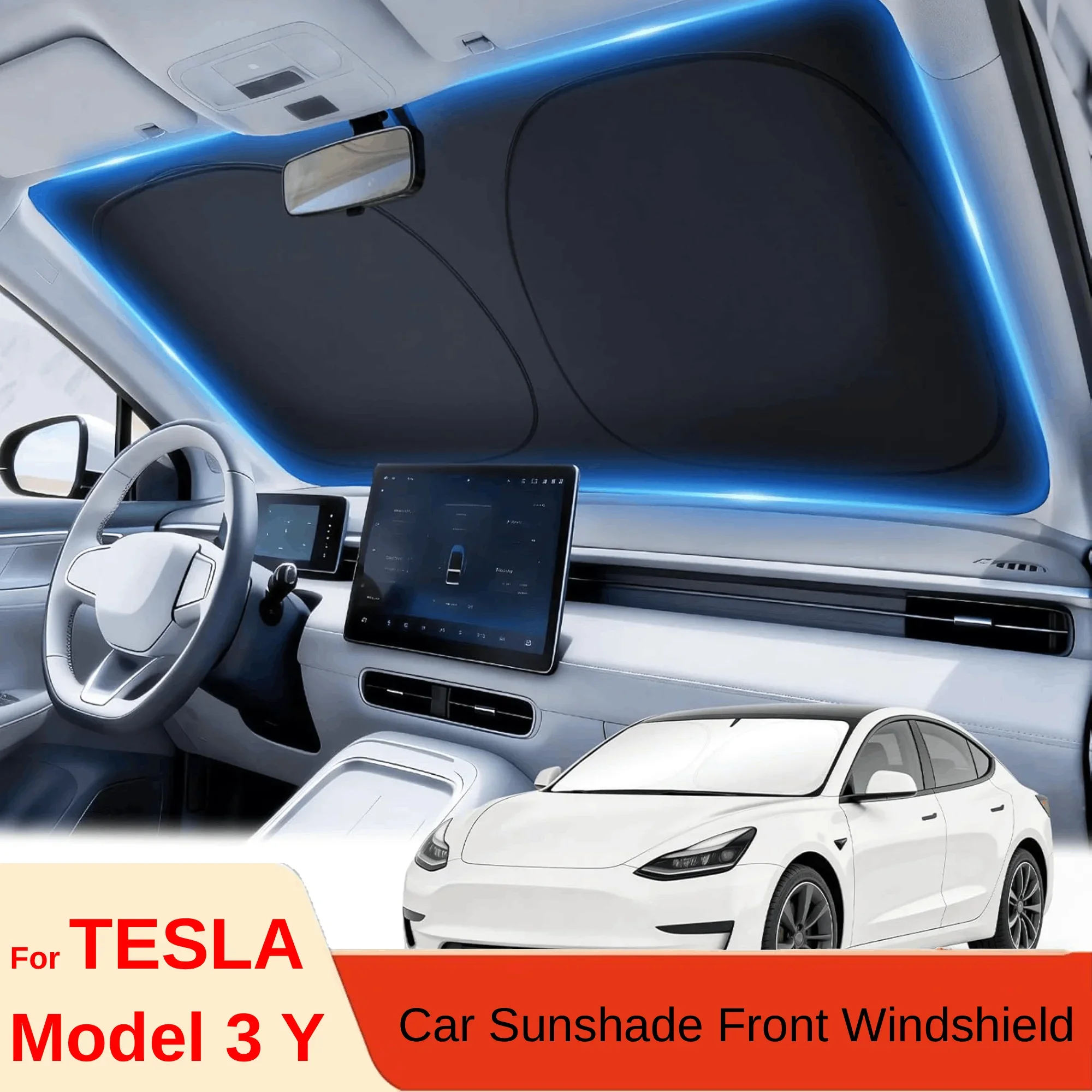 Windshield Sun Shade - Tesla Model Y Juniper için araç