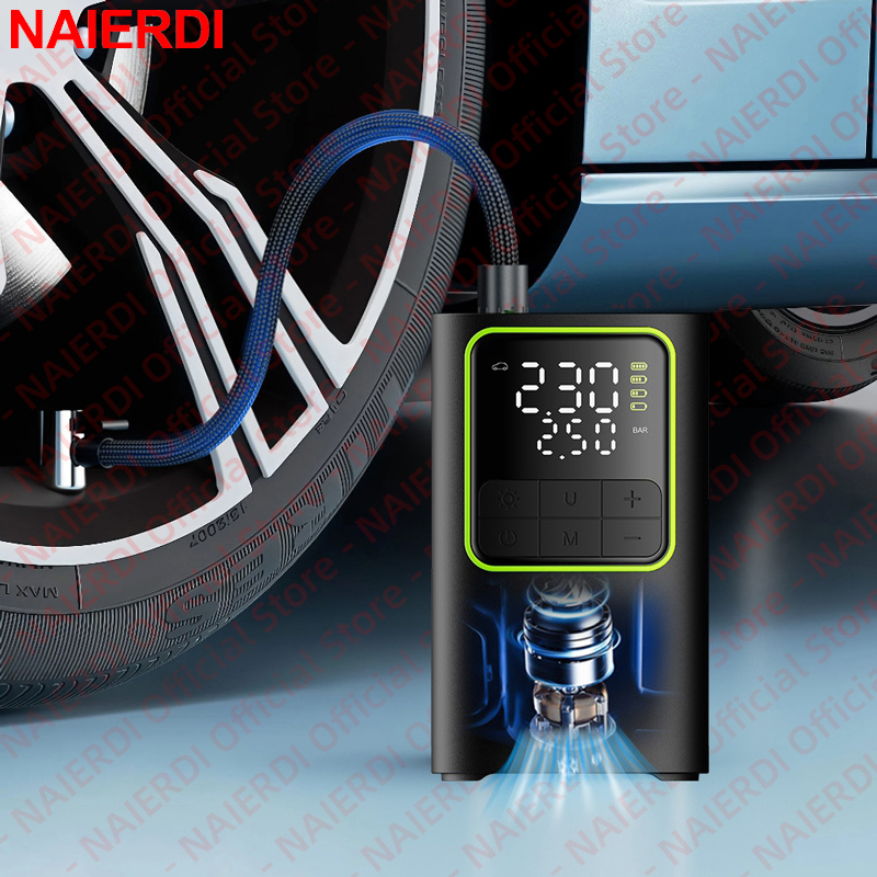 NAIERDI Taşınabilir Dijital La - Car Portable Tire Inflator incelemesi ve fiyatı