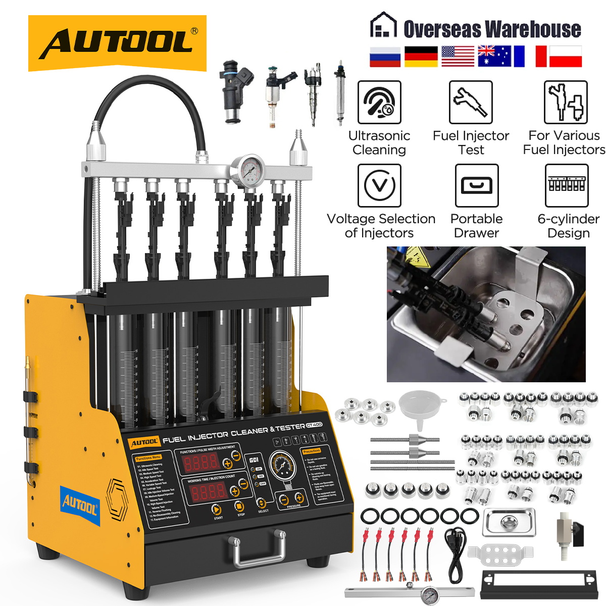 AUTOOL CT400 GDI EFI FEI Piezo - Fuel Injector Cleaner incelemesi ve fiyatı