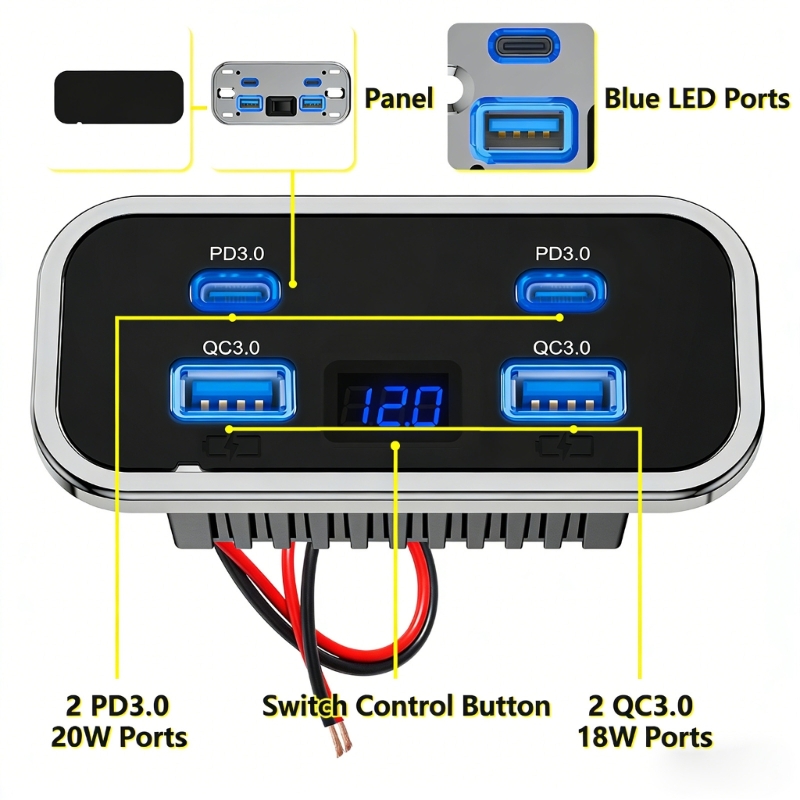 Duvara Montaj Aksesuarları USB - Car Accessories Qc incelemesi ve fiyatı